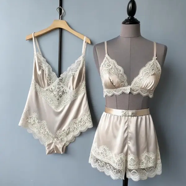 Silk-Lined Sensual Lingerie Set